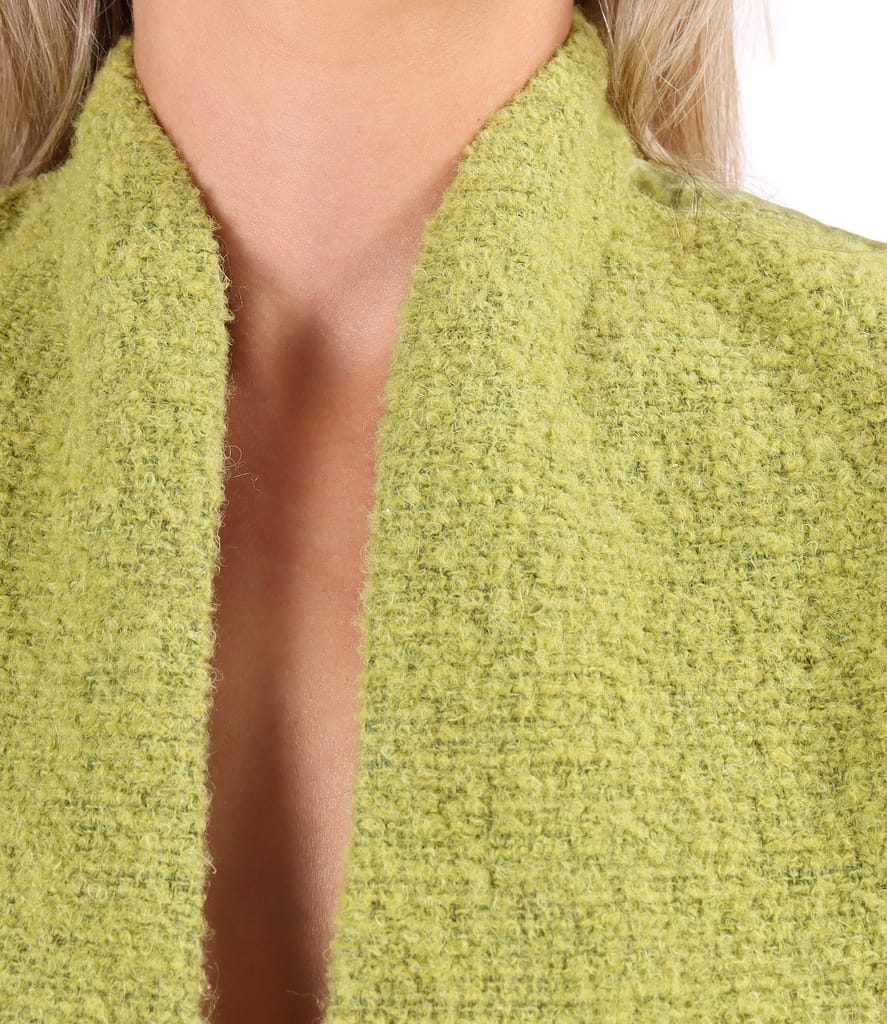 Sacou elegant din bucle cu lana si alpaca