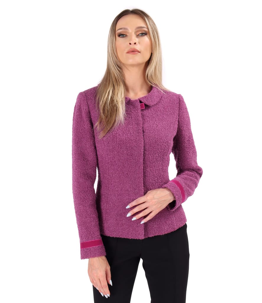 Sacou elegant din bucle cu lana