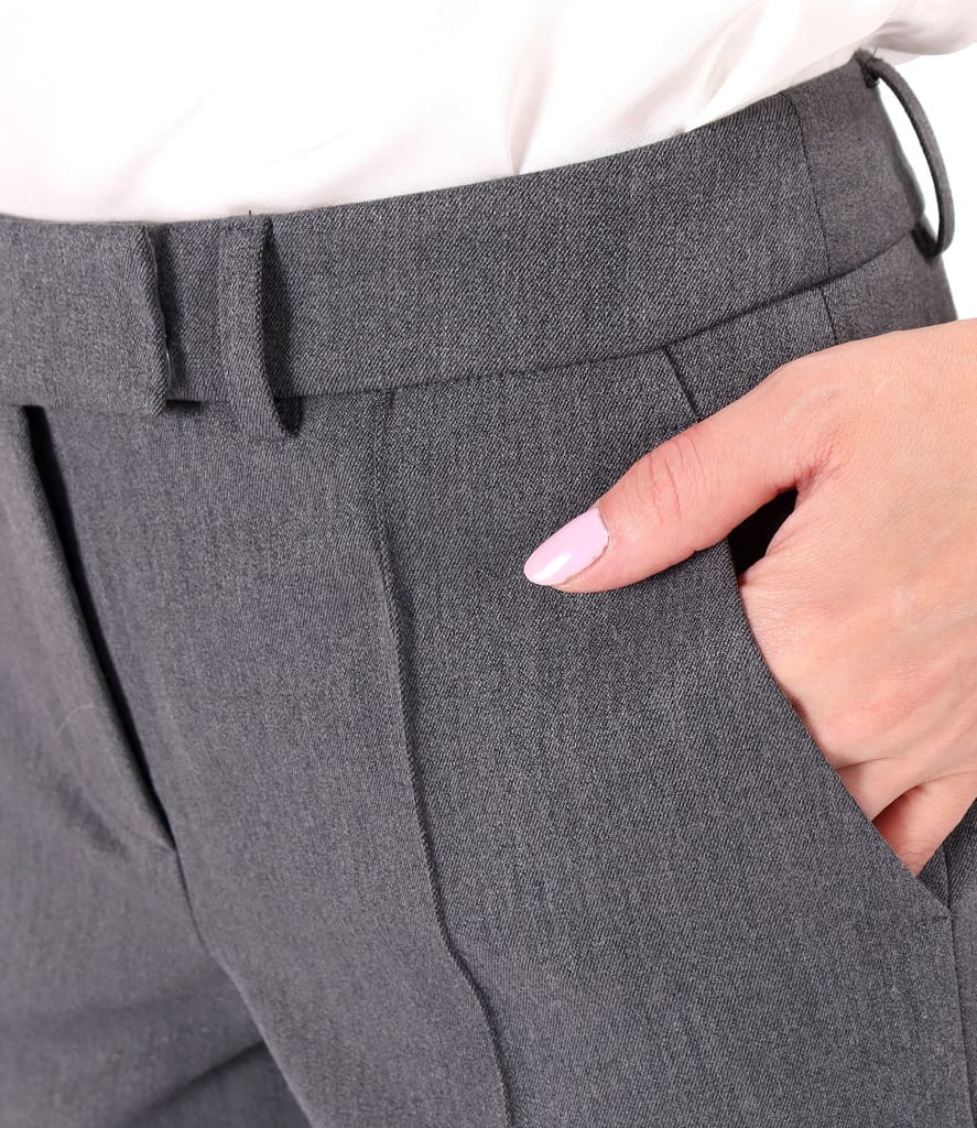 Pantaloni pana din stofa elastica cu viscoza