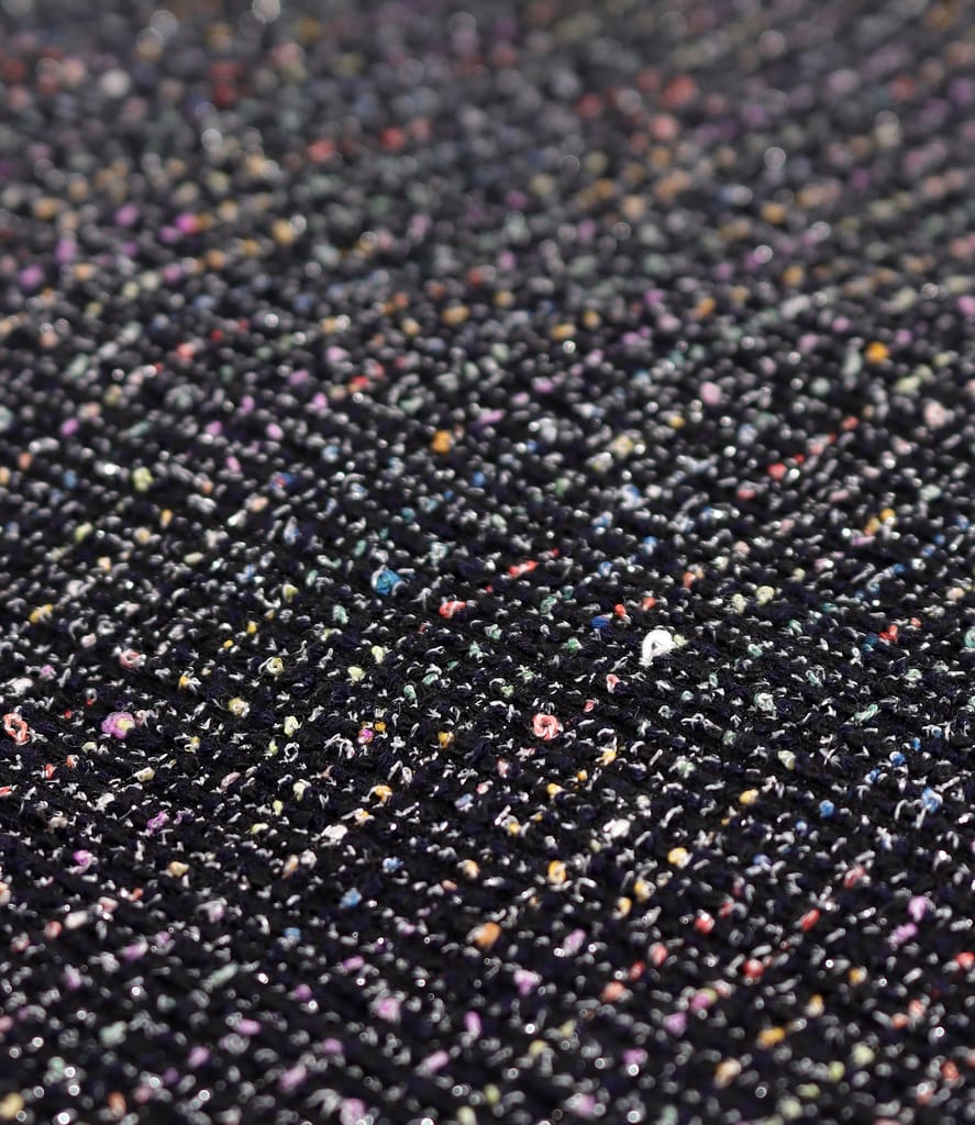 Sacou elegant din bucle multicolor cu viscoza si fir metalic