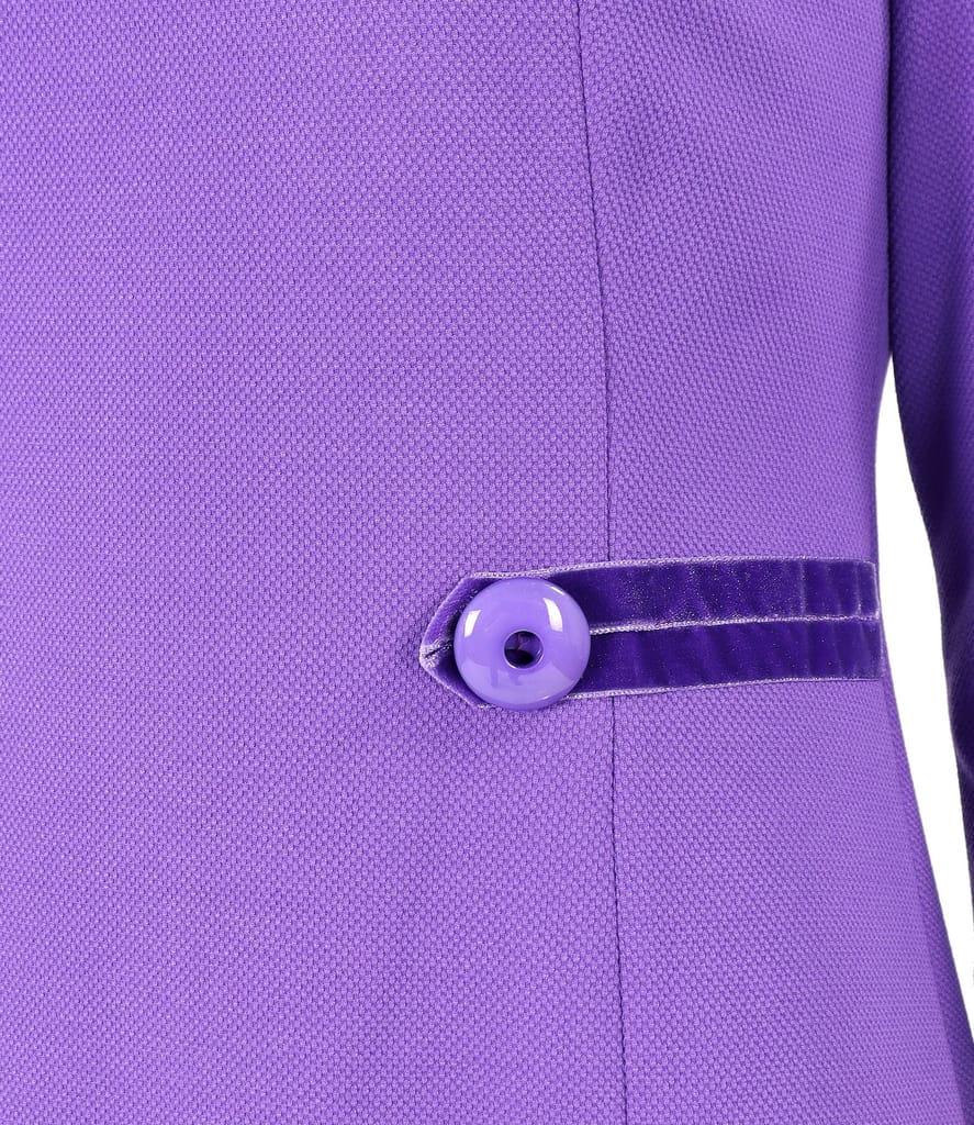 Rochie office evazata din stofa texturata cu viscoza