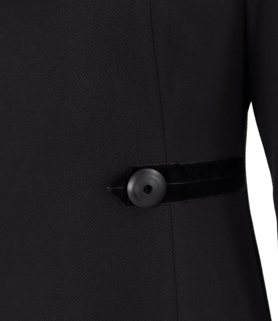 Rochie office evazata din stofa texturata cu viscoza