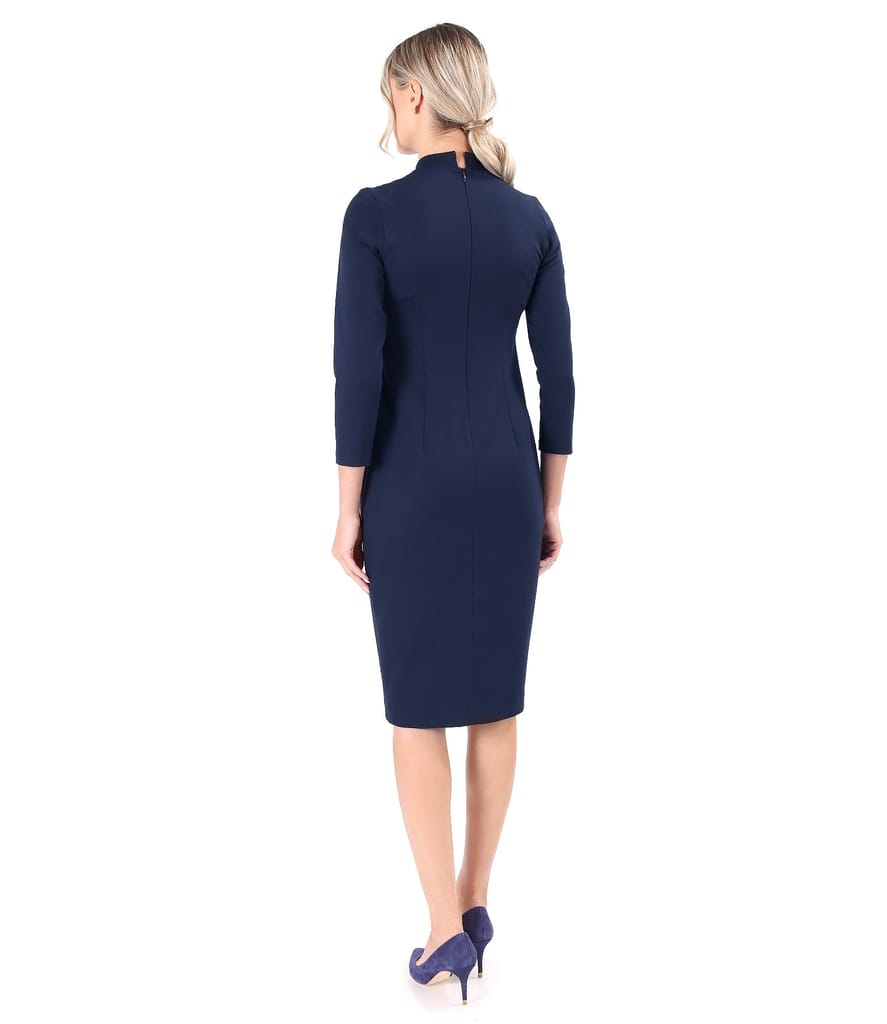 Rochie office din jerse elastic gros