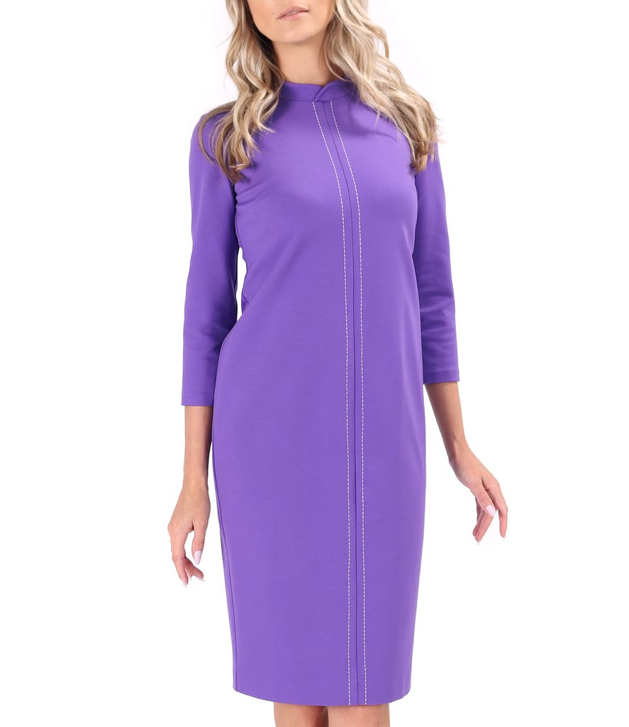 Rochie office din jerse elastic gros