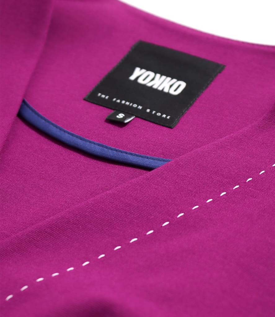 Rochie midi din jerse elastic gros