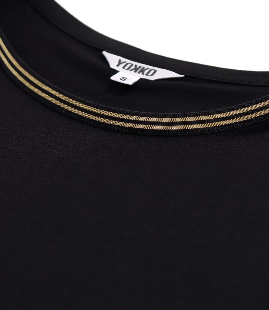 Bluza cu maneci lungi din jerse elastic uni