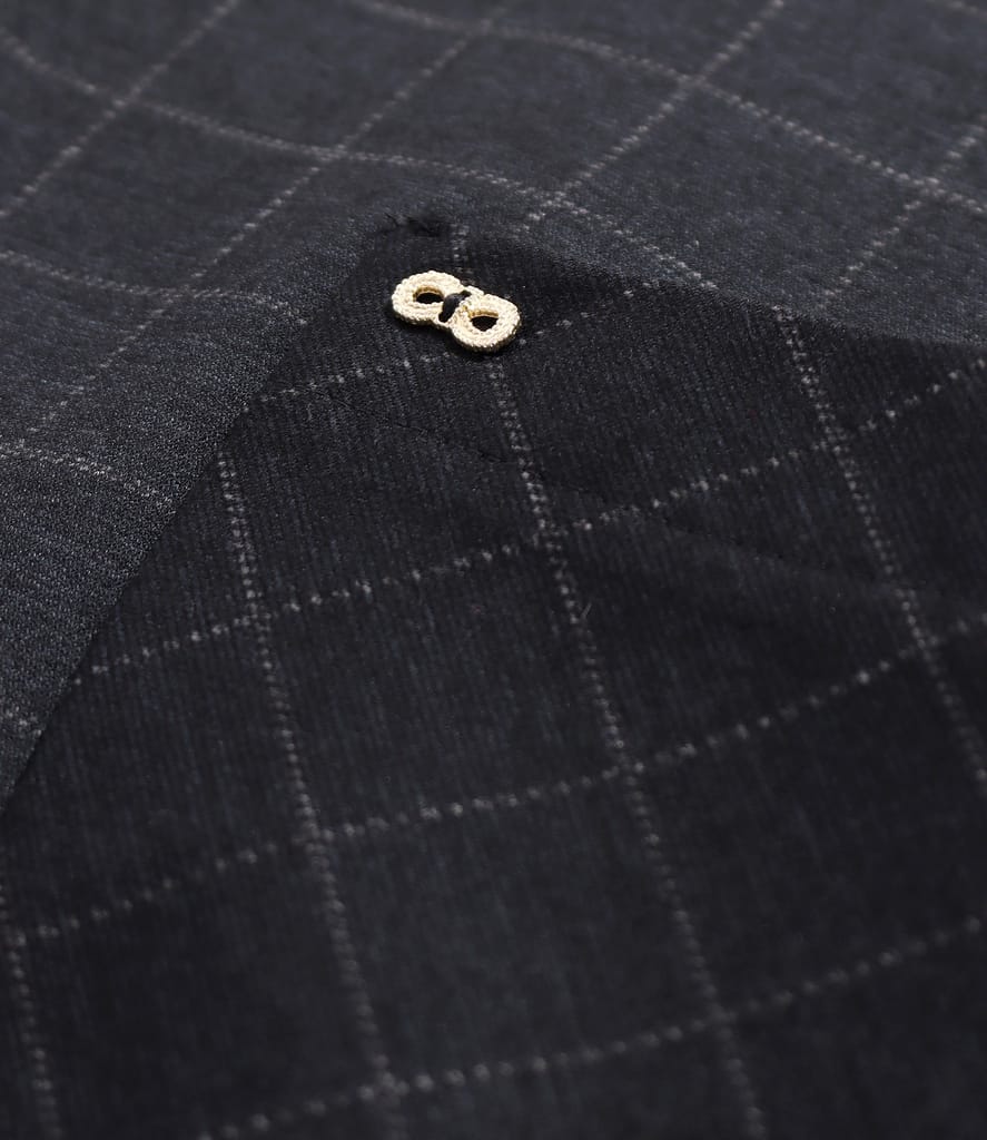 Rochie eleganta din stofa groasa in carouri