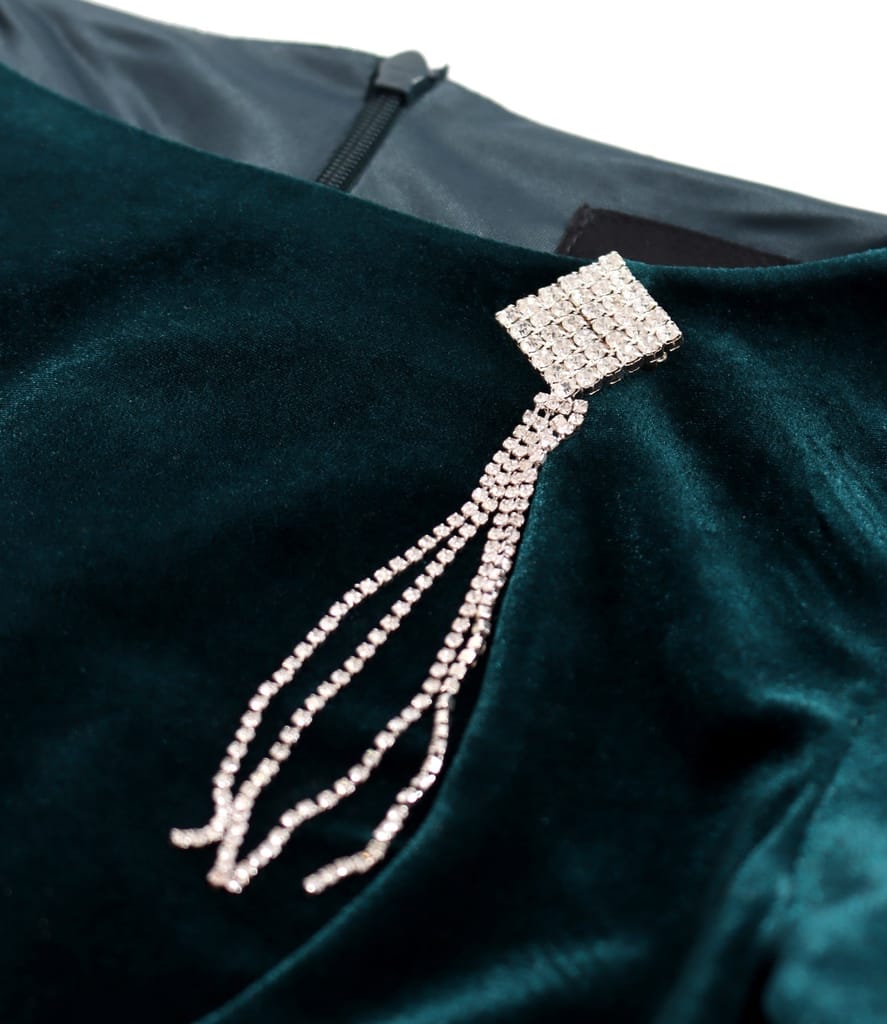 Rochie eleganta din catifea elastica