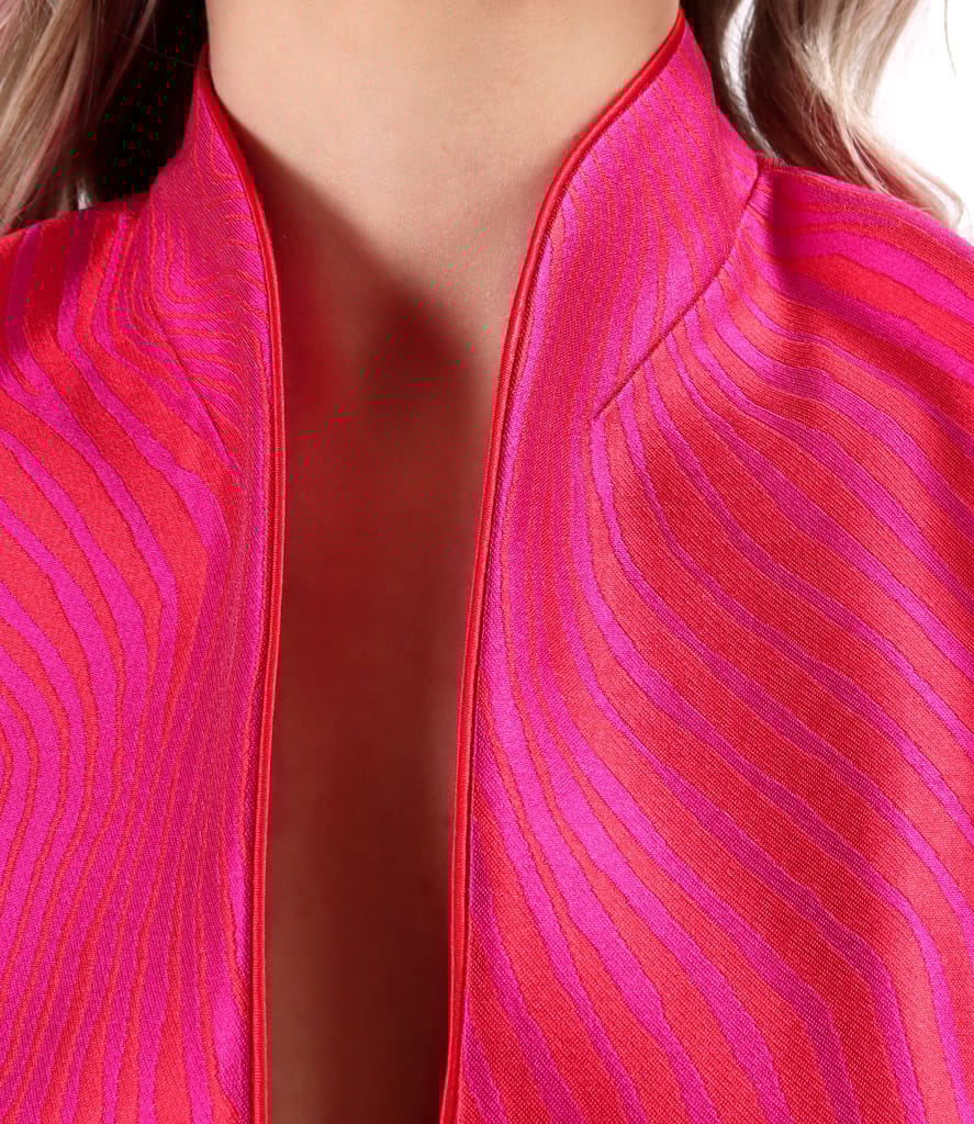 Sacou elegant din brocart tesut cu matase