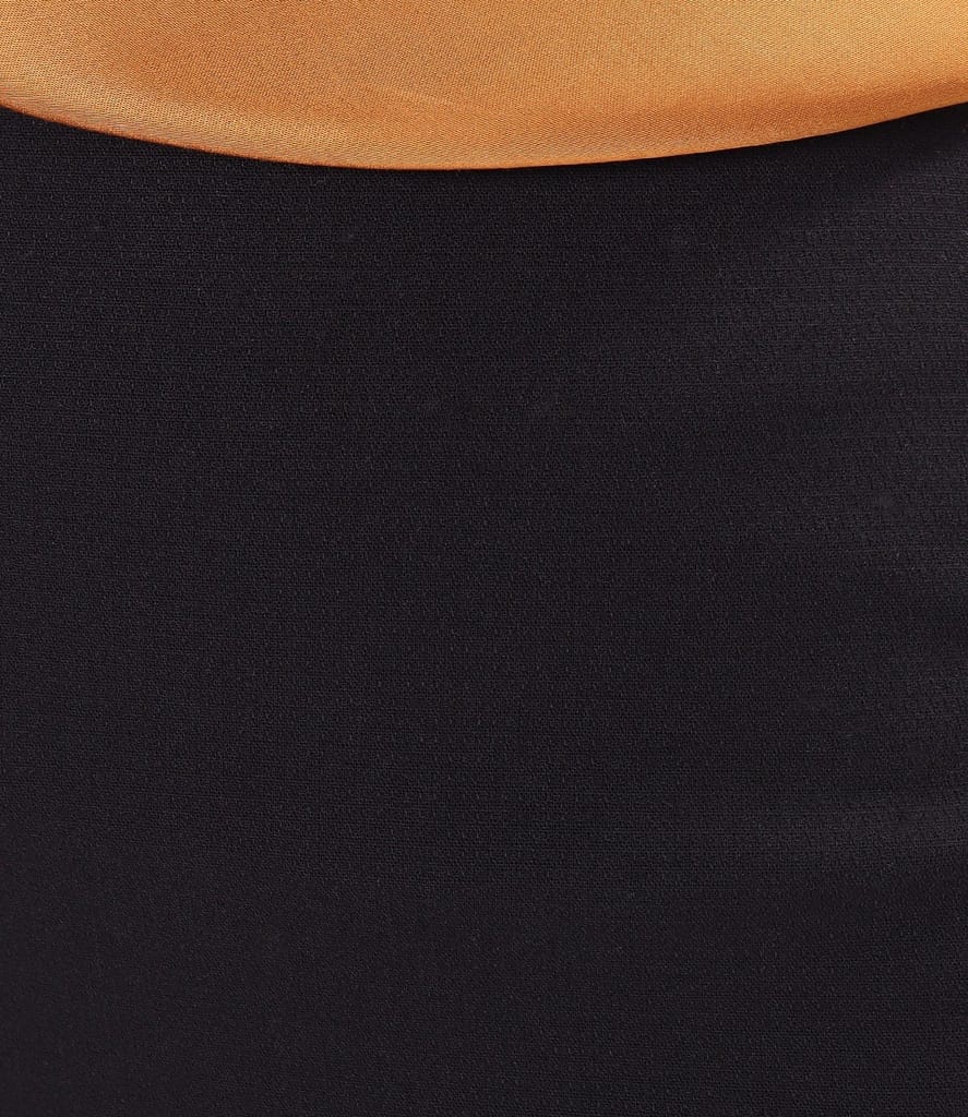 Fusta creion midi din stofa elastica cu viscoza