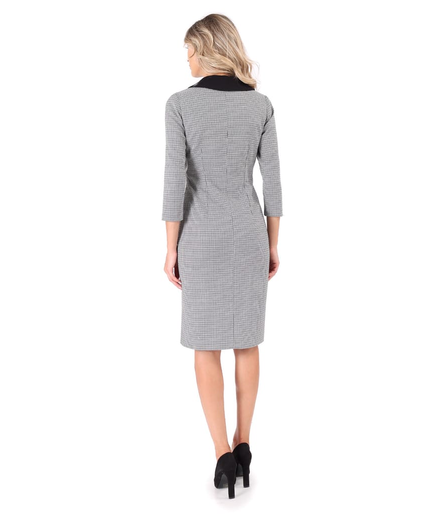 Rochie office din stofa elastica cu viscoza