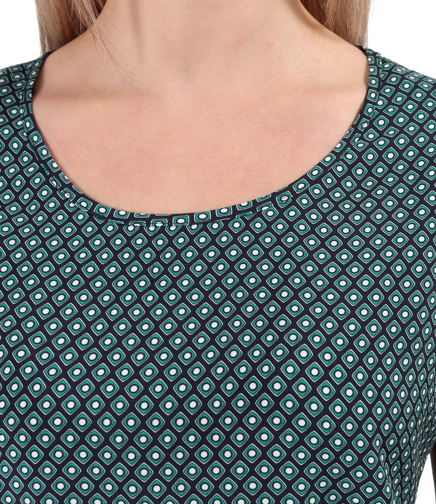 Bluza lejera din viscoza imprimata cu motive geometrice