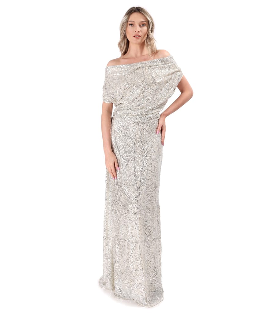 Rochie de seara lunga din paiete