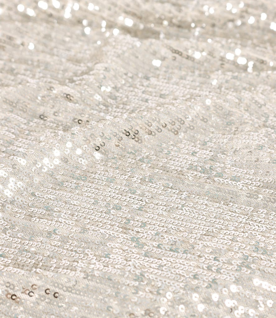 Fusta de seara creion din paiete metalizate aurii