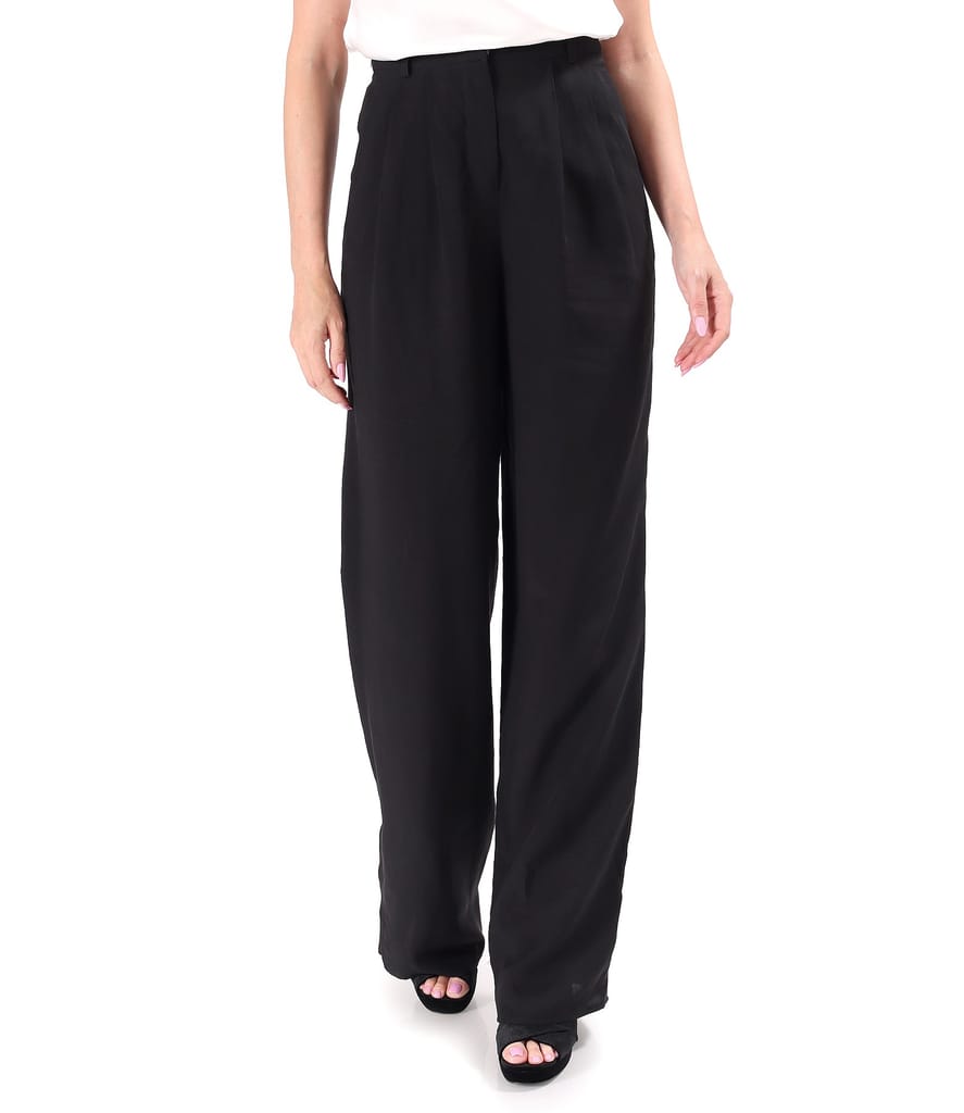 Pantaloni lejeri din tencel cu in