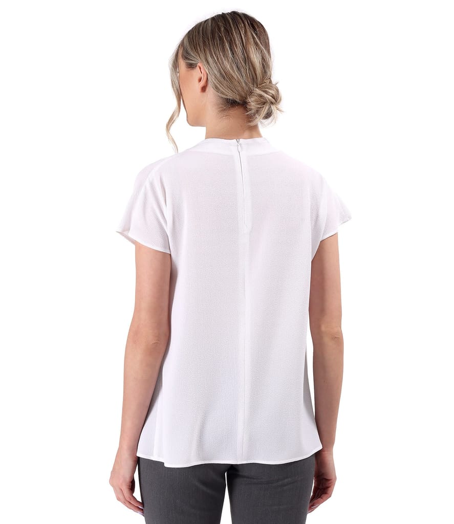 Bluza lejera cu pliuri pe umar