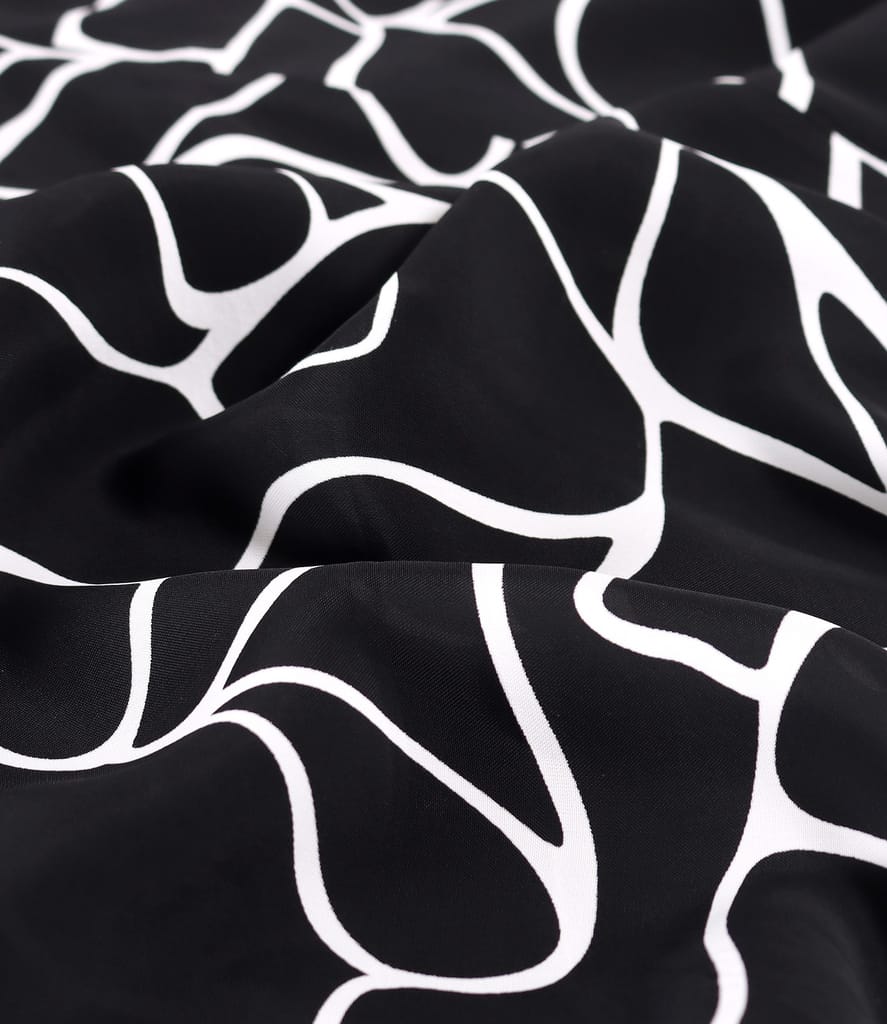 Rochie midi din viscoza imprimata cu motive geometrice