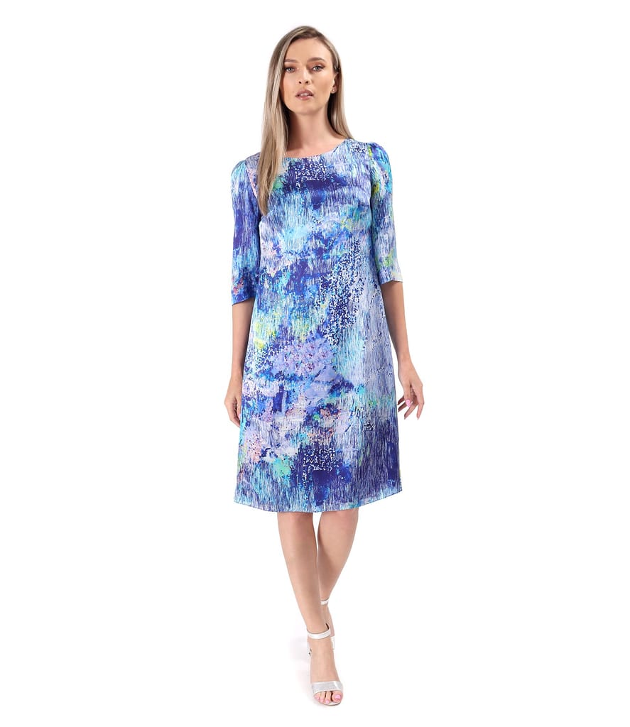 Rochie lejera din matase naturala imprimata digital