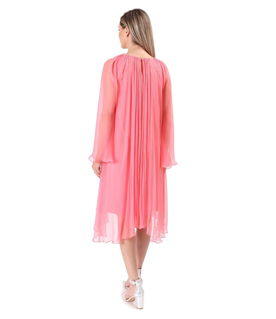 Rochie lejera din voal de matase naturala