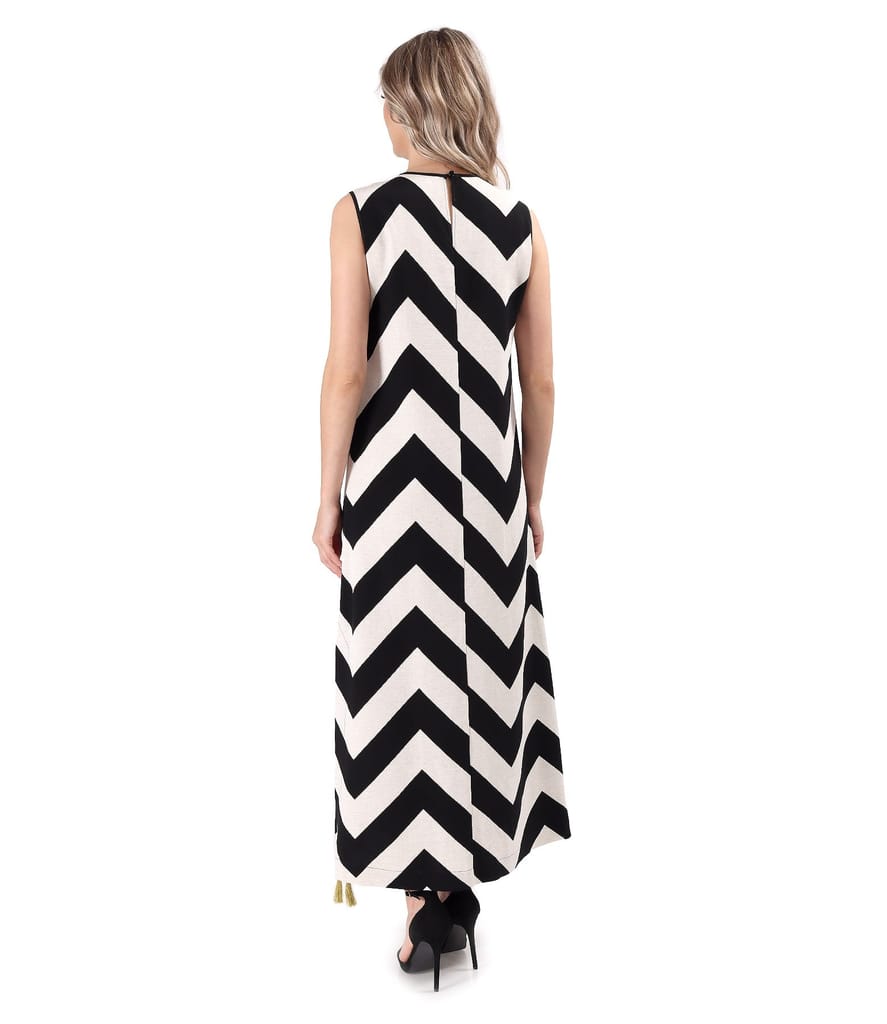 Rochie lunga din viscoza cu in cu slit pe lateral