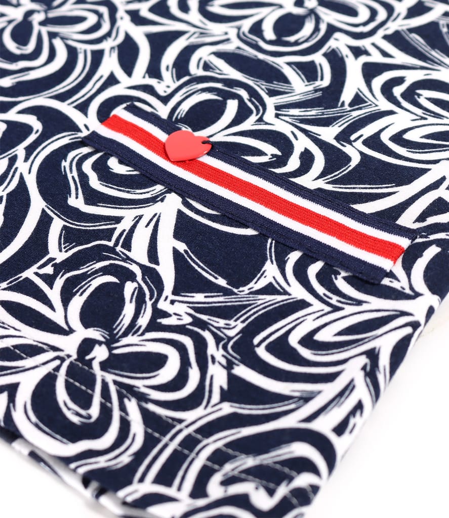 Bluza din jerse elastic cu maneci ample si cu banda decorativa