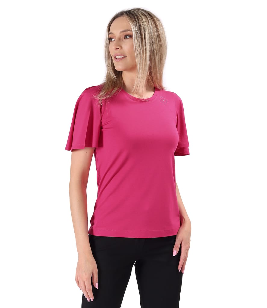 Bluza eleganta din jerse elastic cu maneci ample