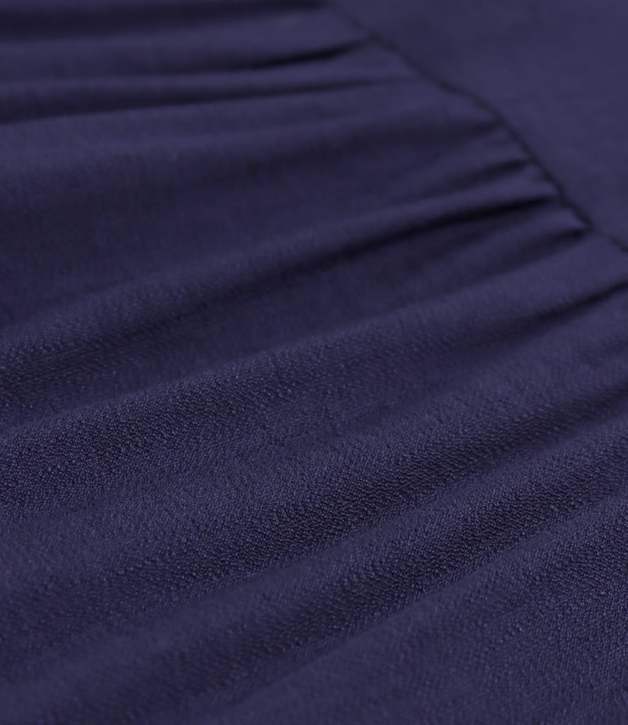 Rochie midi cu volane din viscoza usor creponata