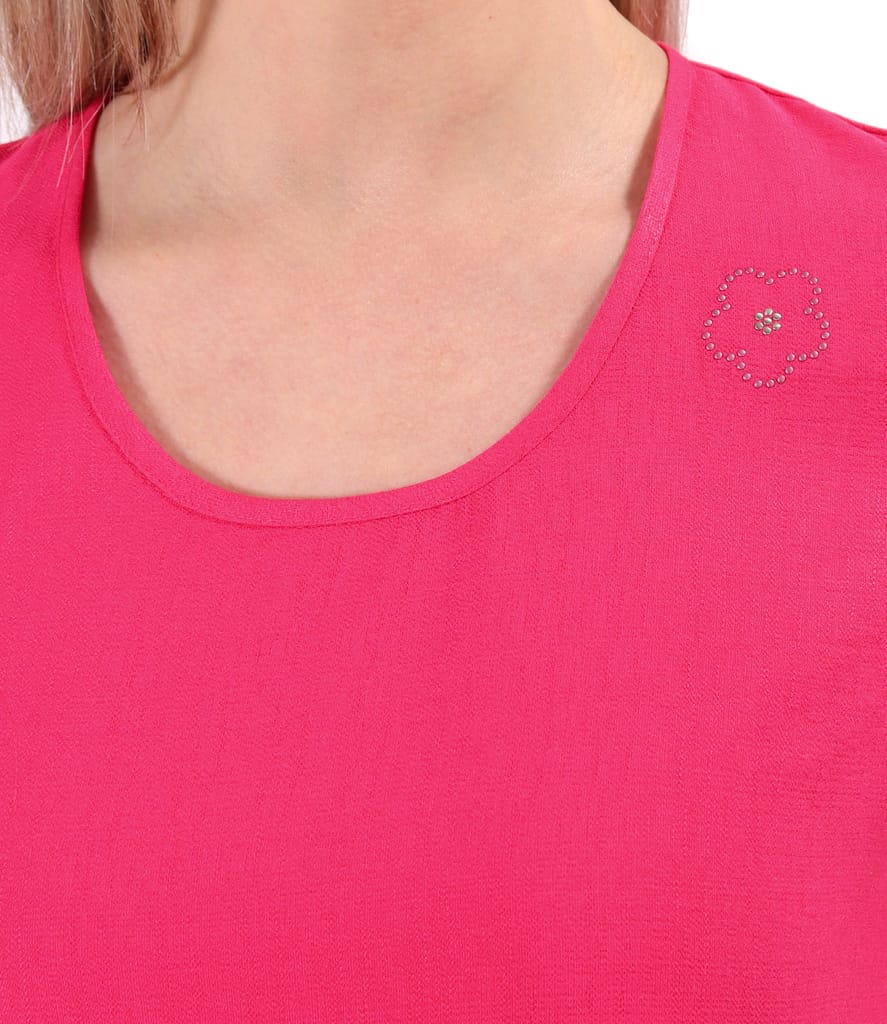 Rochie midi cu volane din viscoza usor creponata