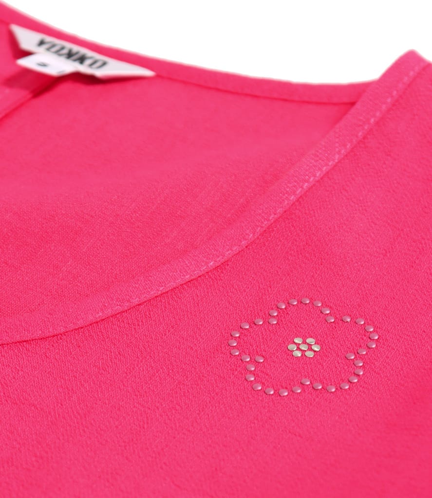 Rochie midi cu volane din viscoza usor creponata