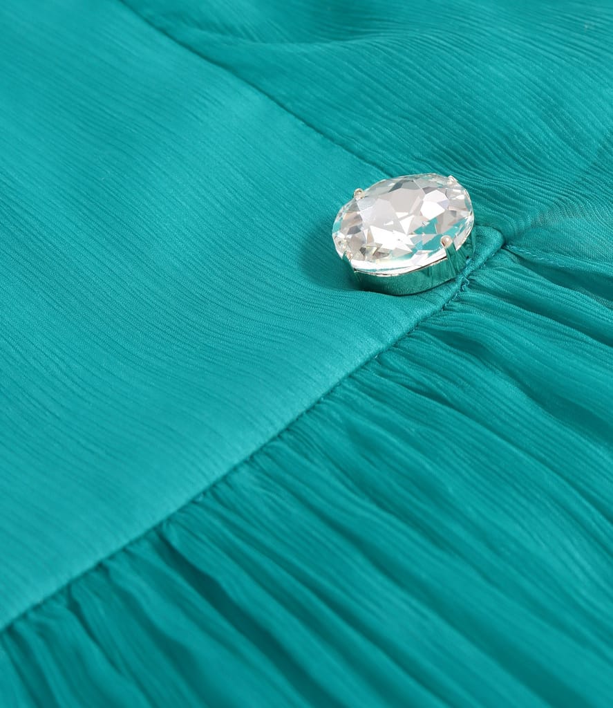 Rochie lunga din voal de matase naturala