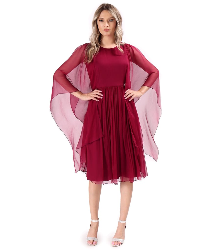 Rochie eleganta din voal de matase naturala