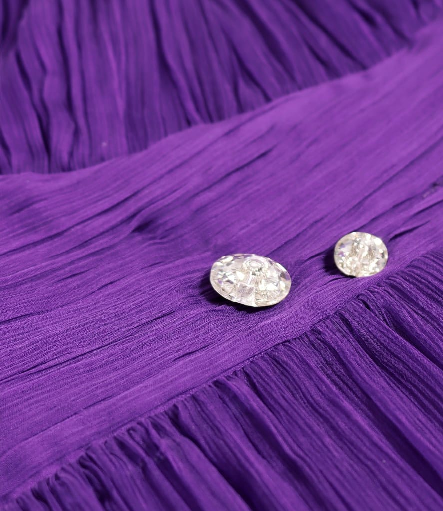 Rochie scurta de seara din voal de matase naturala