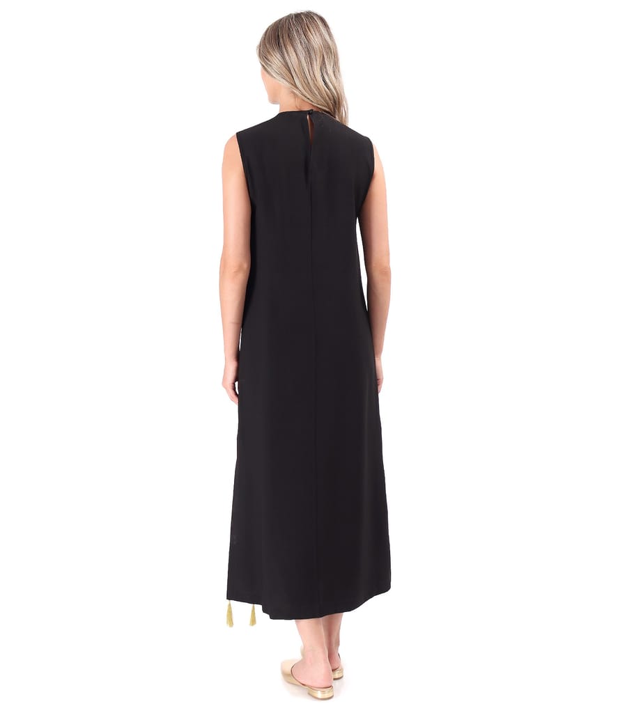 Rochie eleganta lunga din stofa cu viscoza