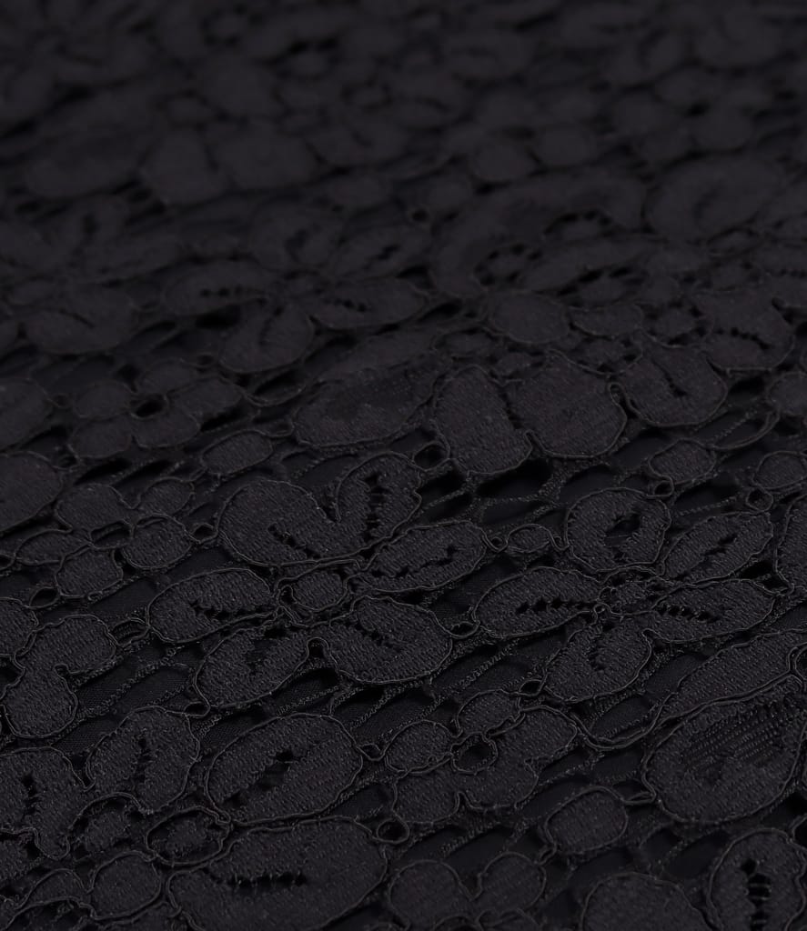 Rochie de ocazie din dantela plina de bumbac si garnitura pietre