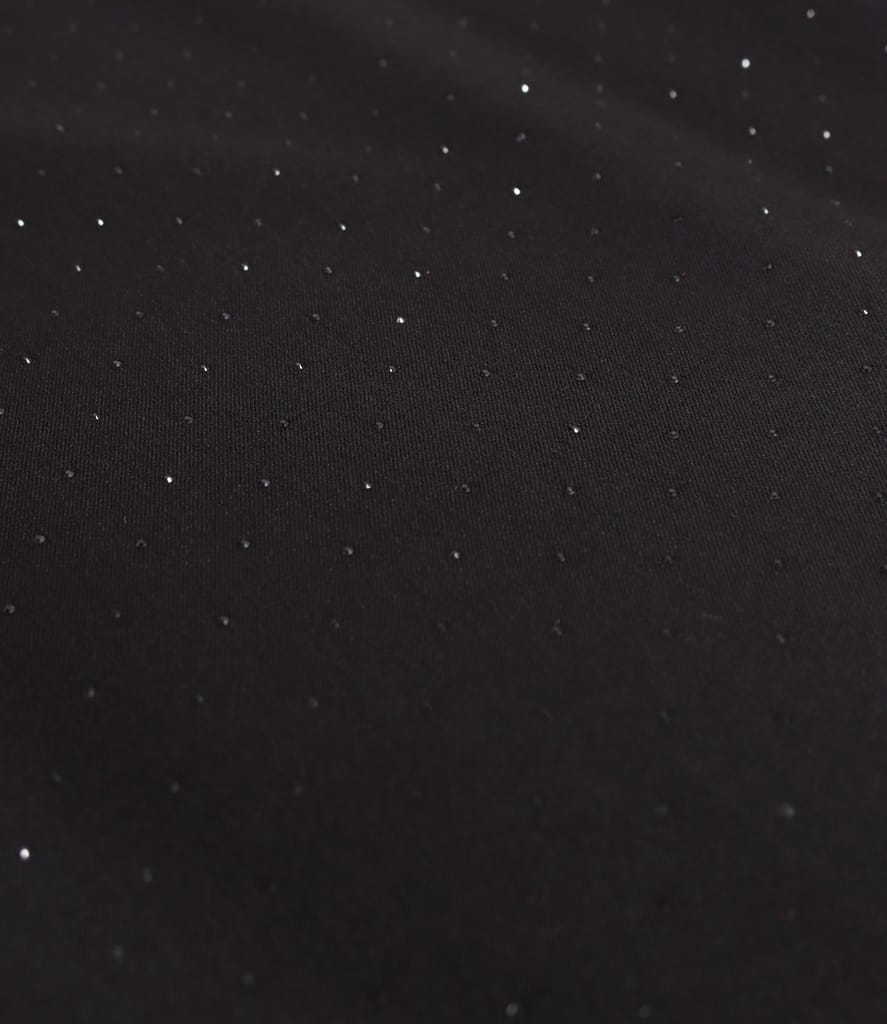 Rochie eleganta din stofa cu aplicatii stralucitoare si lant decorativ