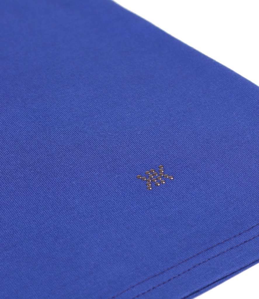 Bluza din jerse elastic cu decolteu pe gat