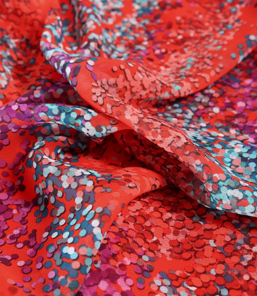 Rochie eleganta din voal imprimat