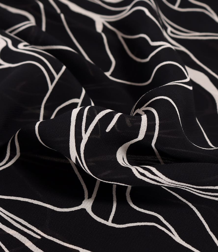 Rochie lunga din viscoza imprimata cu motive geometrice cu slituri laterale