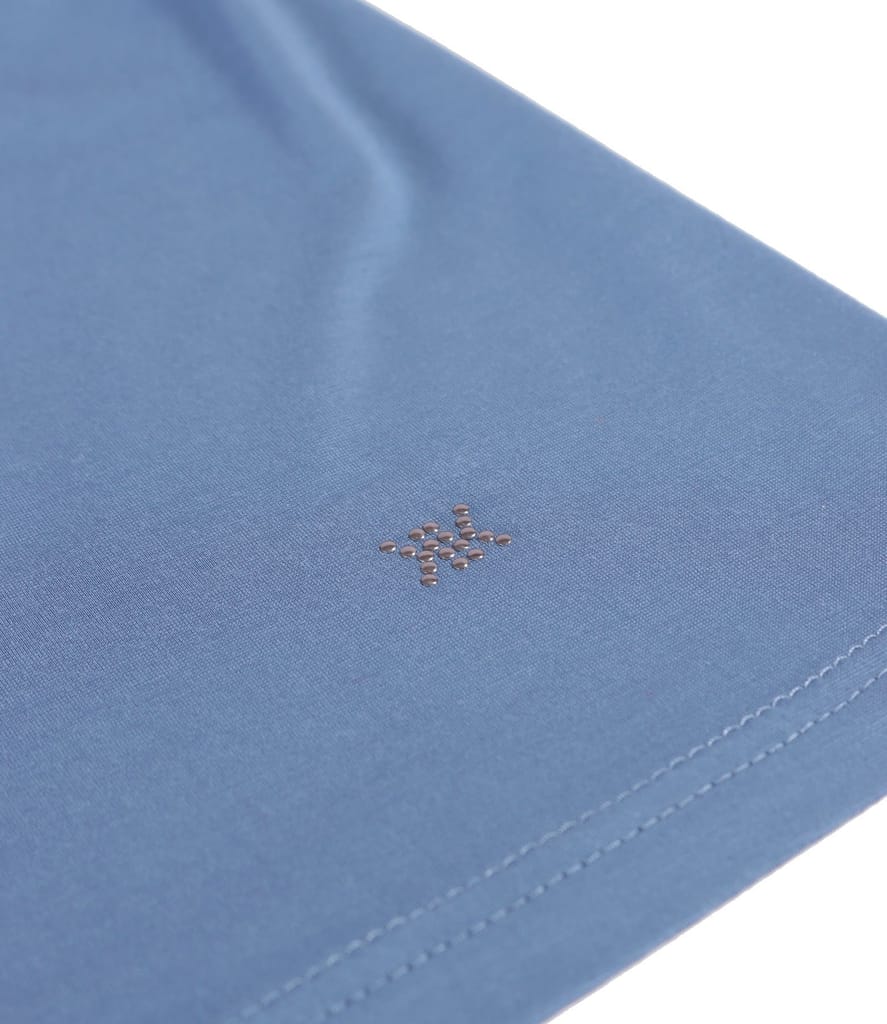 Bluza din jerse elastic cu decolteu in falduri