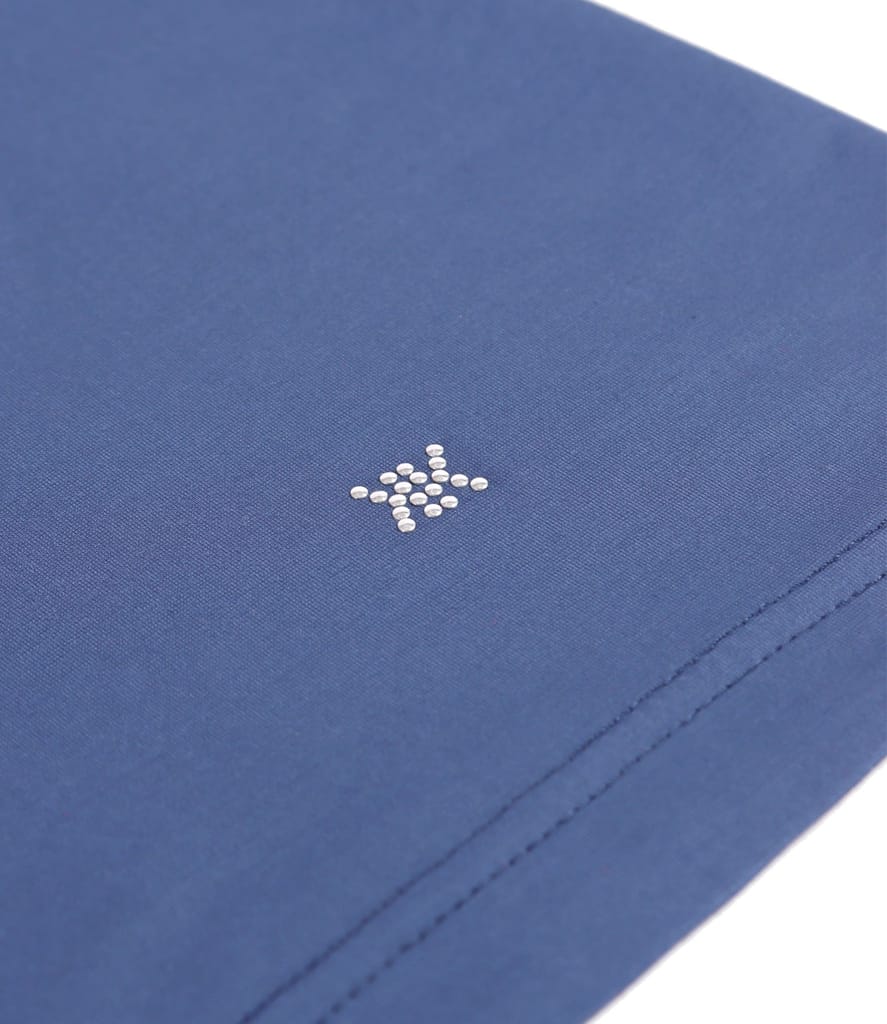 Bluza din jerse elastic cu decolteu in falduri si maneci 3/4