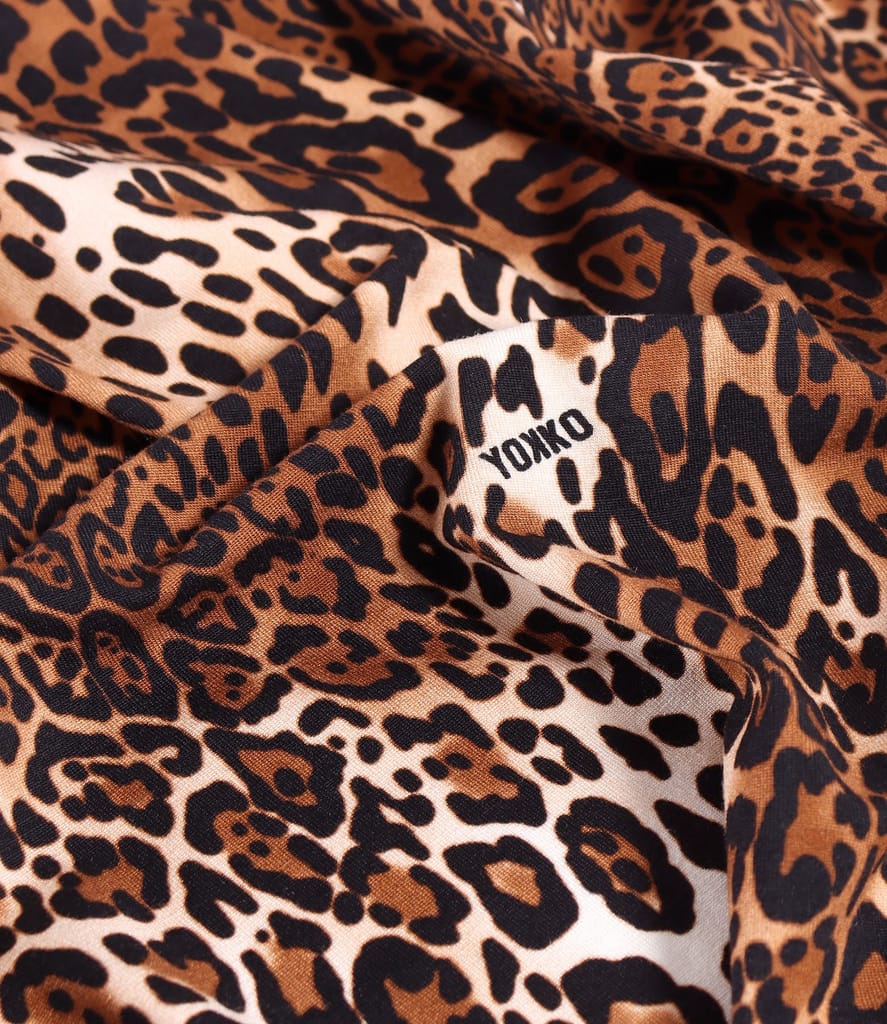 Bluza din jerse elastic cu animal print