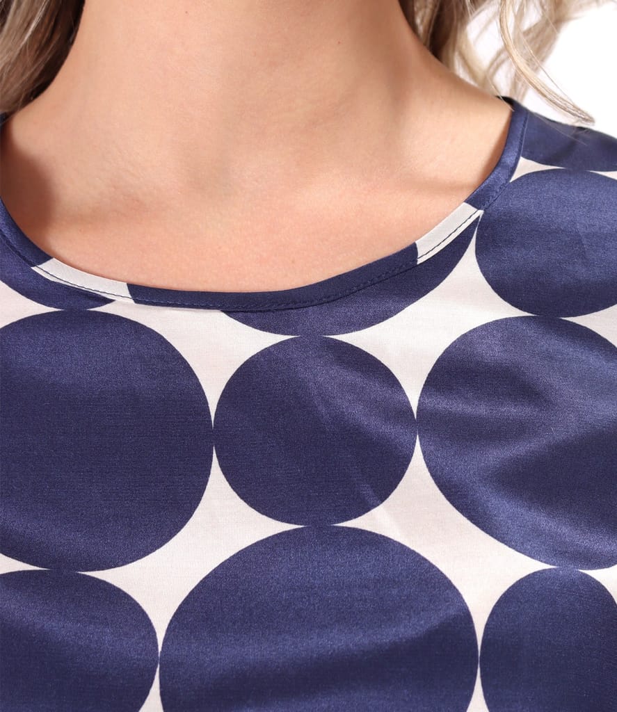 Bluza cu maneci lungi din bumbac cu matase naturala