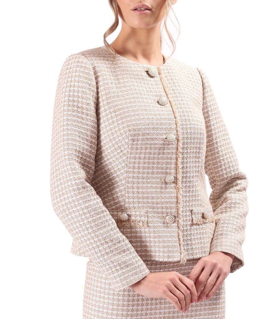 Sacou elegant din bucle cu bumbac