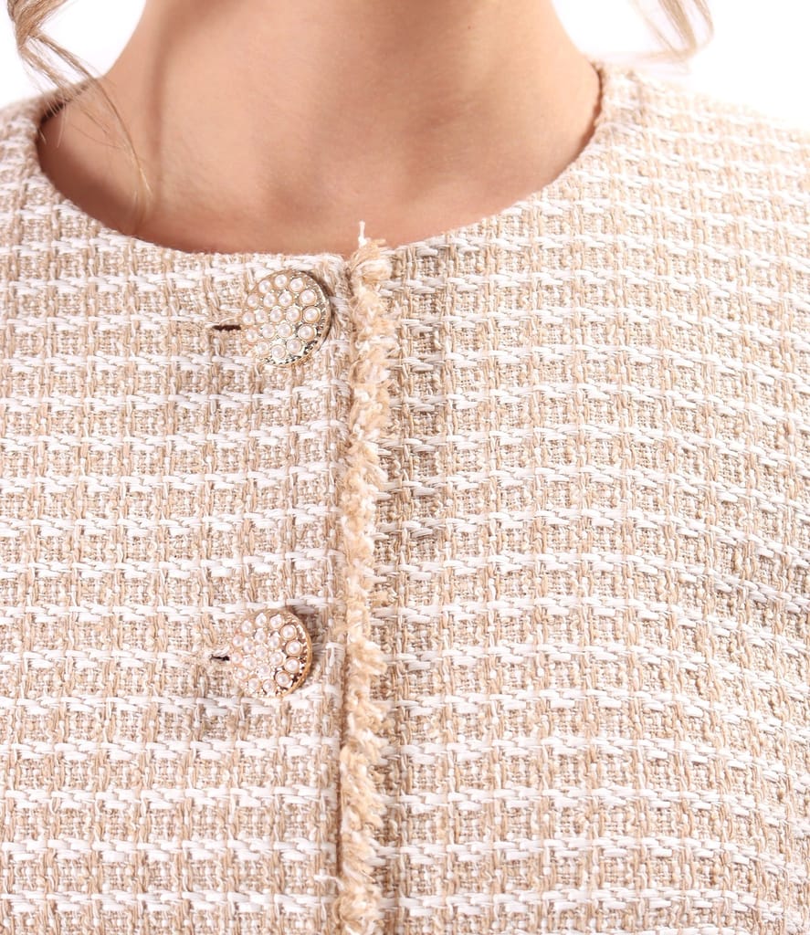 Sacou elegant din bucle cu bumbac