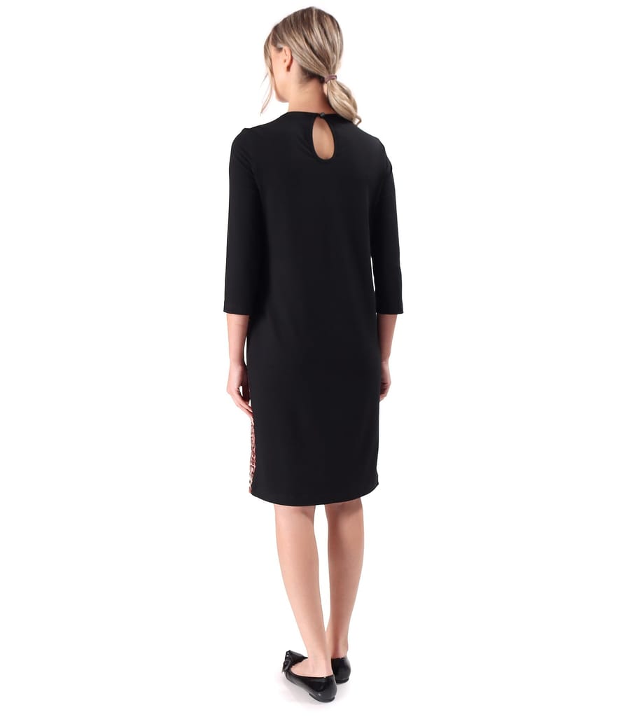 Rochie lejera cu fata din stofa tip crep cu animal print