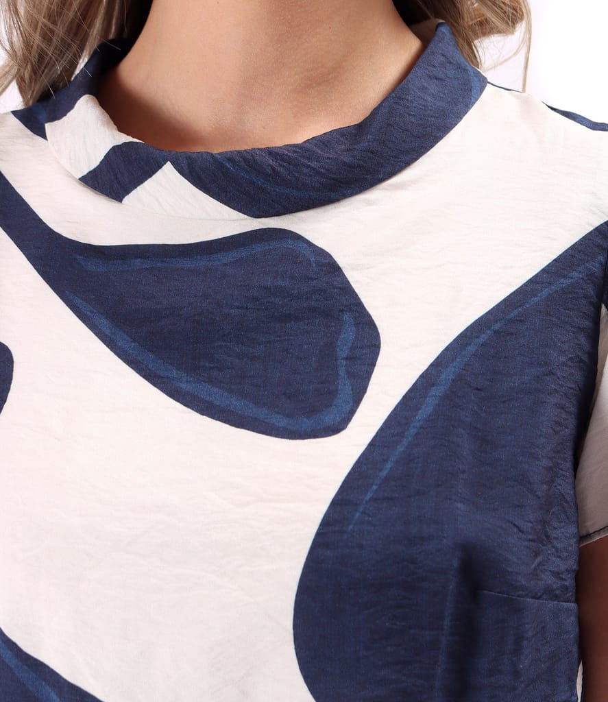 Rochie midi din viscoza imprimata cu motive florale