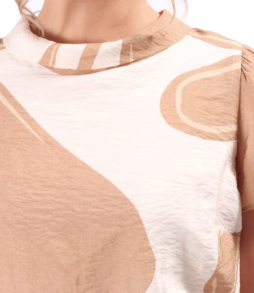 Rochie midi din viscoza imprimata cu motive florale