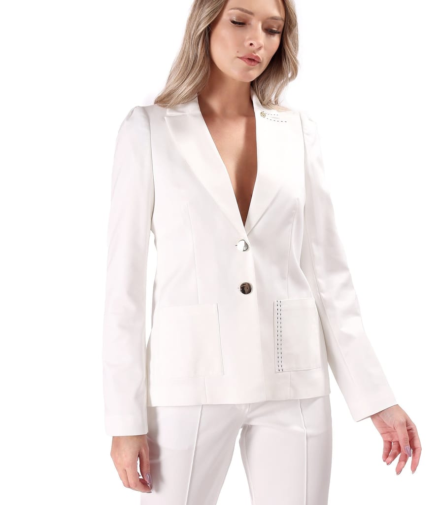 Sacou office din bumbac elastic