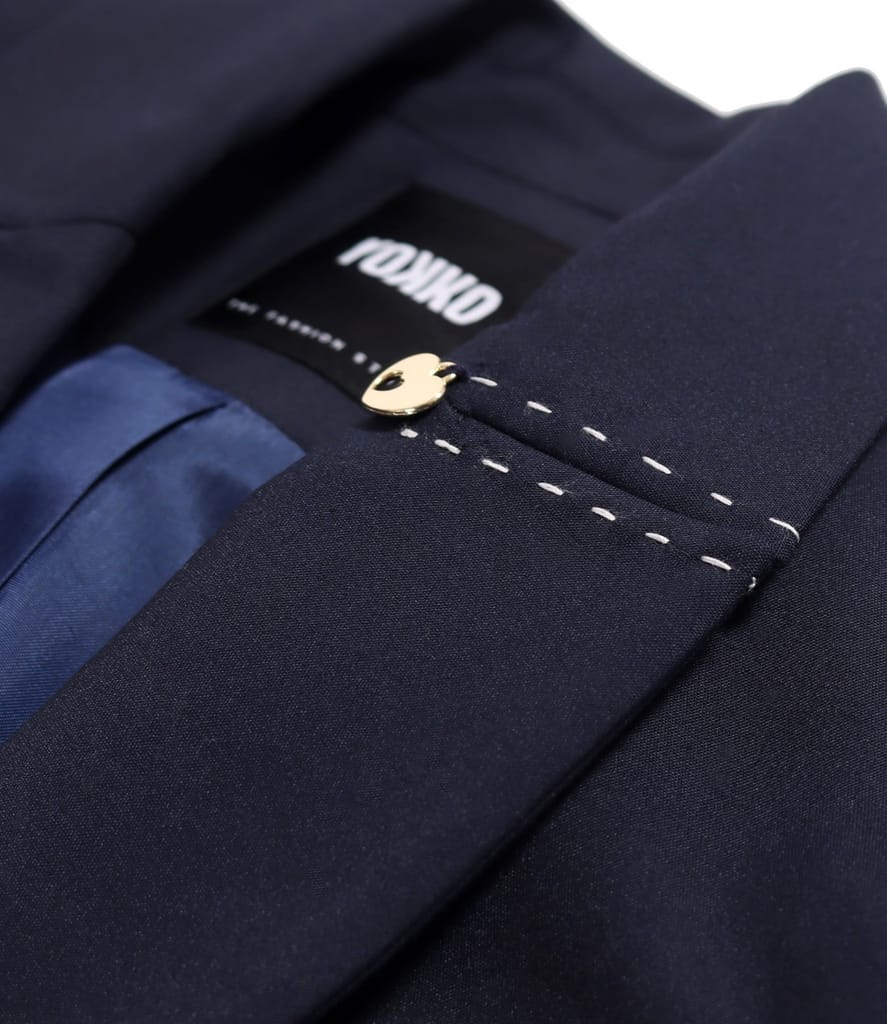 Sacou office din bumbac elastic