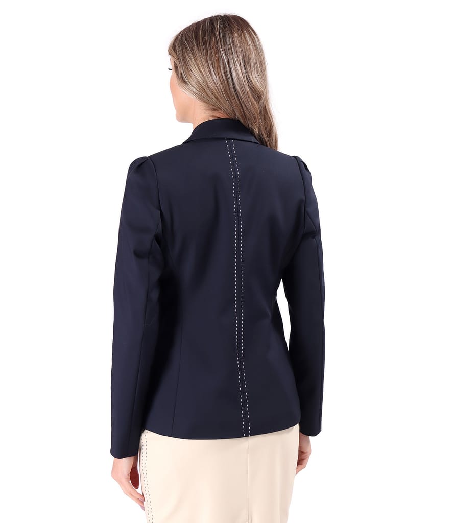 Sacou office din bumbac elastic